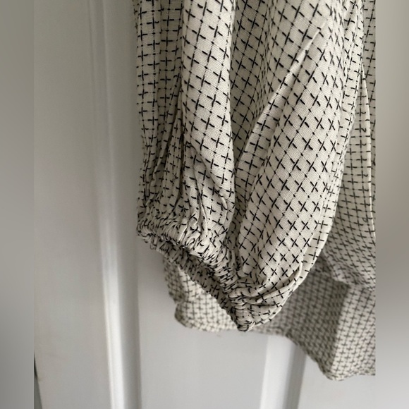 Lou & Grey Cream and Black Cross Stitch Design Pheasant Style Top Size M - Picture 4 of 11